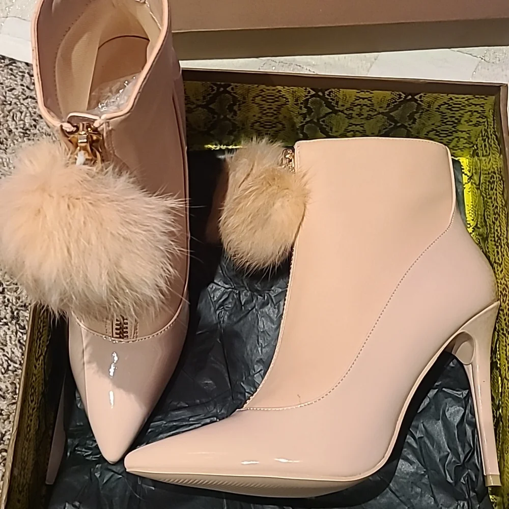 Pink Pom Pom Booties - Picture 5 of 6